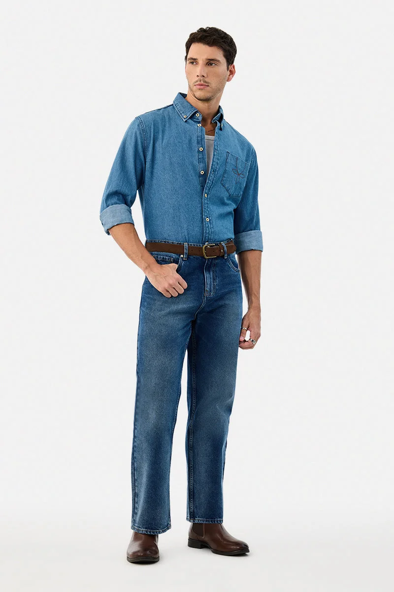 SNITCH Straight Fit Washed Jeans